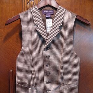 Ralph Lauren Purple Label Houndstooth Vest